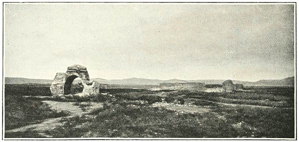 Fig. 118. Ruins of Arjish from the North.