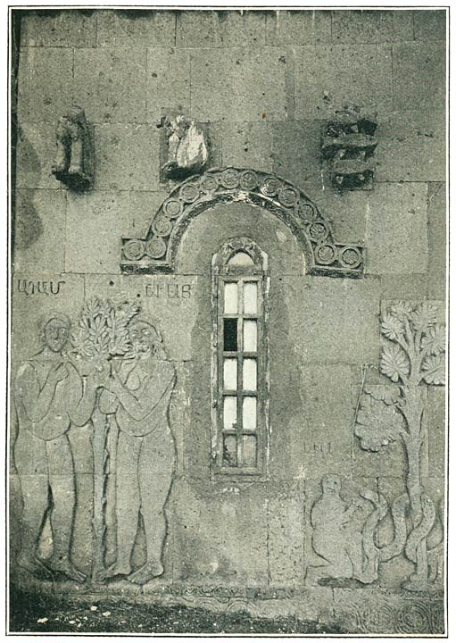 Fig. 143. Church at Akhtamar: Sculptures on North Wall.