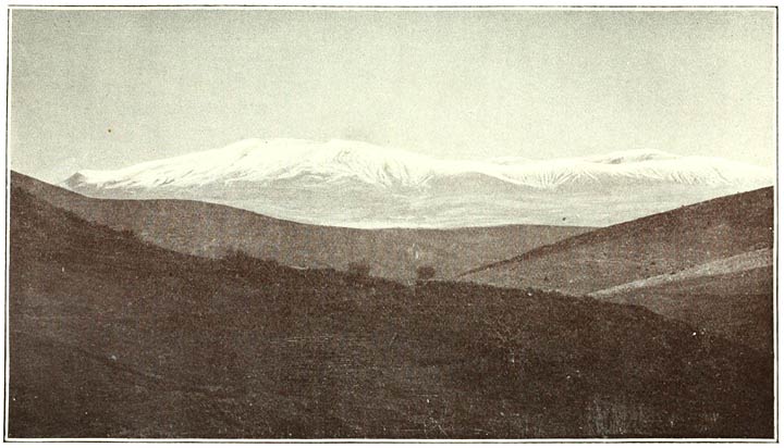 Fig. 145. Crater of Nimrud as seen on the Road from Garzik to Bitlis.