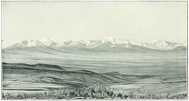 Fig. 159. The Akh Dagh and the Plain of Khinis from the South.