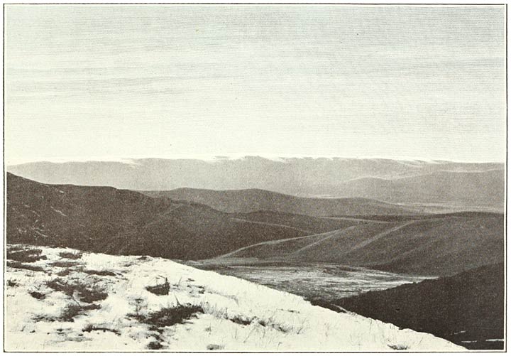 Fig. 163. Kargabazar, across the Plain of Pasin, from the southern margin of the Central Tableland.