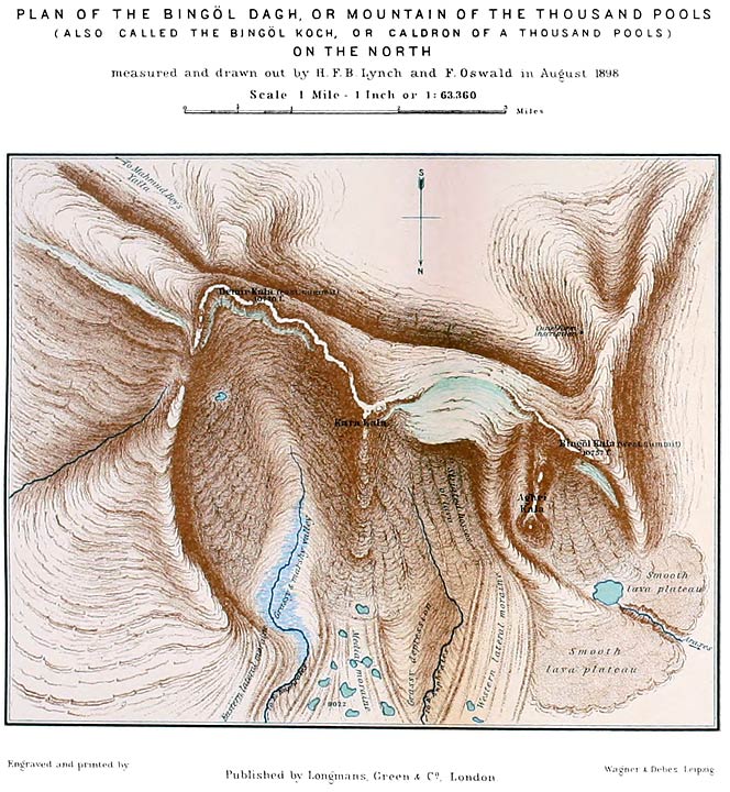 PLAN OF THE BING&Ouml;L DAGH, OR MOUNTAIN OF THE THOUSAND POOLS