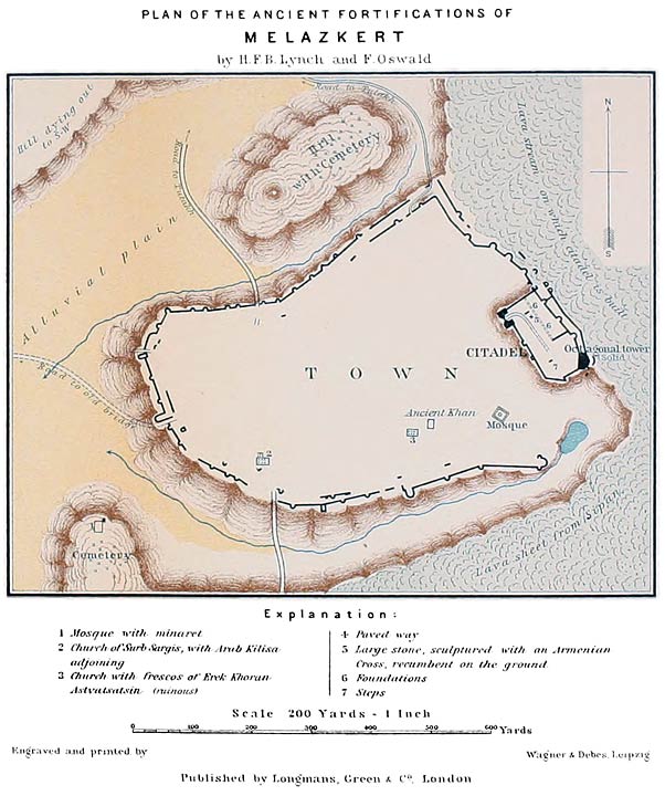 PLAN OF THE ANCIENT FORTIFICATIONS OF MELAZKERT