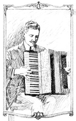 Man playing accordion