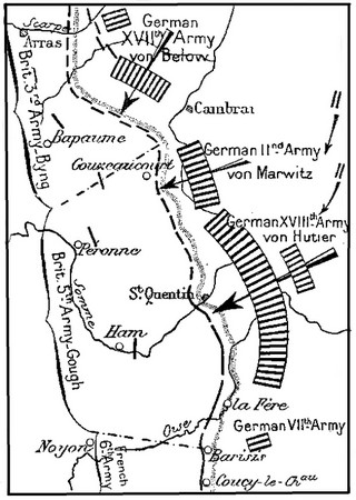 Map of German Attacks.