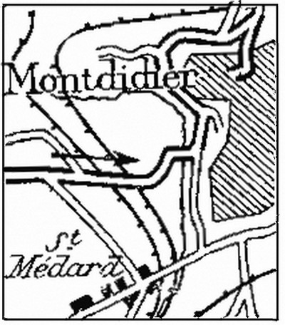 Map of Montdidier