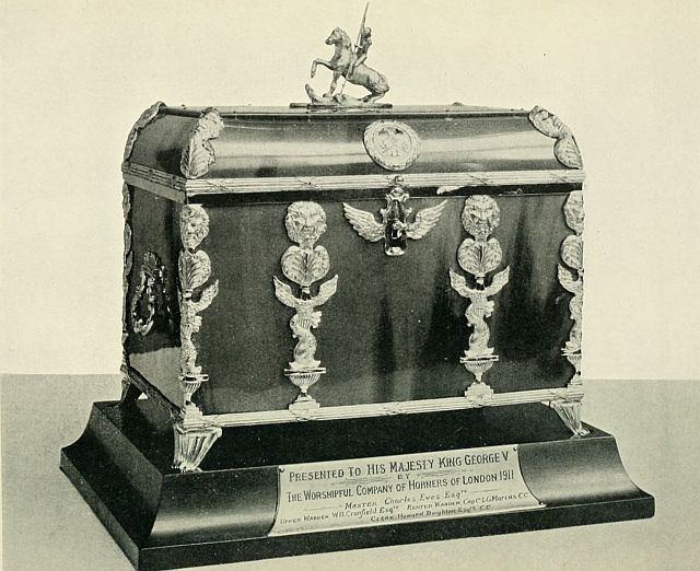 Casket presented to King George V