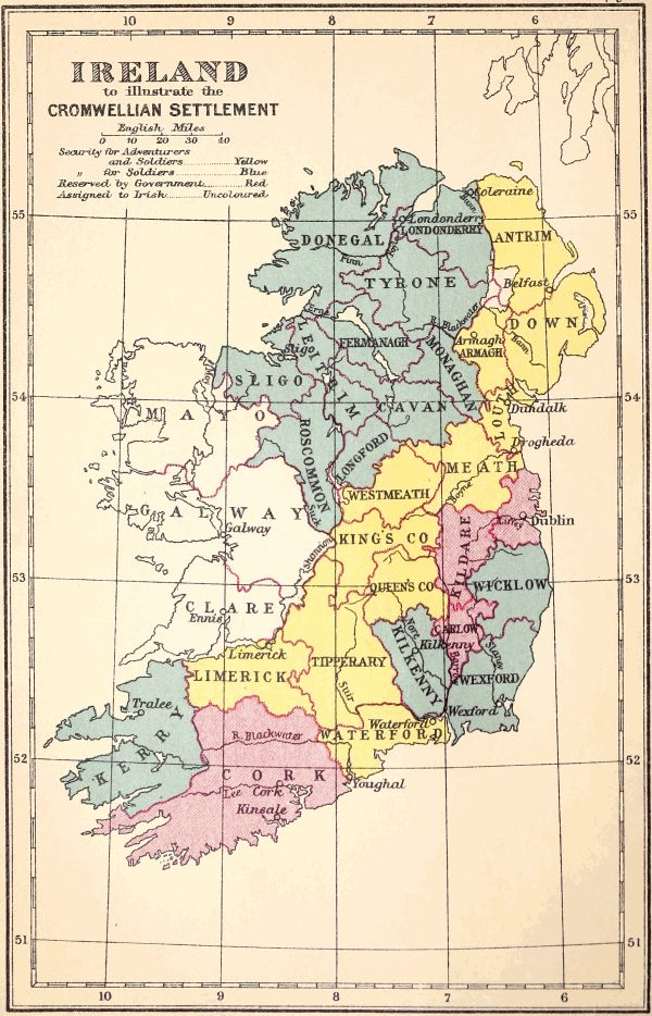 IRELAND
TO ILLUSTRATE THE
CROMWELLIAN SETTLEMENT