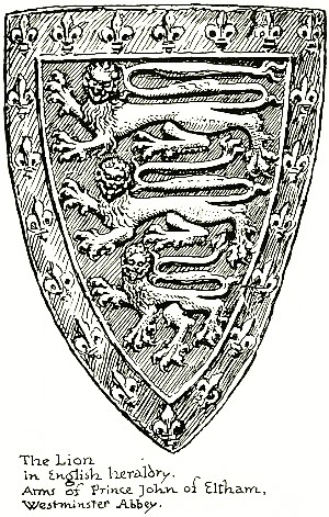 The Lion in English heraldry.