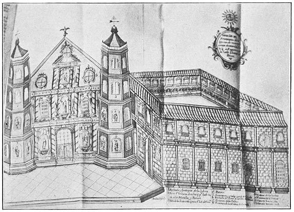 Church of San Juan de Dios, Manila, in Religiosa hospitalidad, by Juan M. Maldonado de Puga (Granada, 1742)
