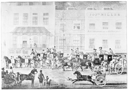 Image unavailable: THE WEST COUNTRY MAILS STARTING FROM THE GLOUCESTER
COFFEE HOUSE, PICCADILLY (AFTER JAMES POLLARD).