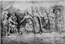 Image unvavailable: Rembrandt. Calumny of Apelles, after Mantegna      British Museum

