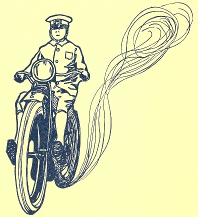 policeman riding motorcycle