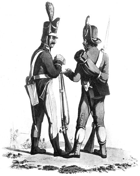 A Portuguese Infantry Soldier, and a Man of the Ordenanza