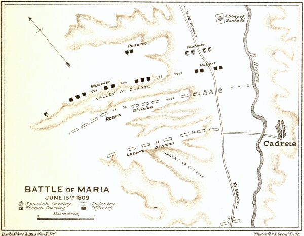 Map of the battle of Maria