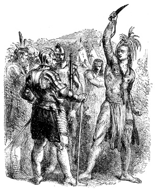 Image unavailable: Huge as Goliath of Gath, or the terrible Og, king of Bashan;
One was Pecksuot named, and the other was called Wattawamat.

