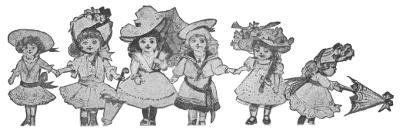 Dolls in their new finery