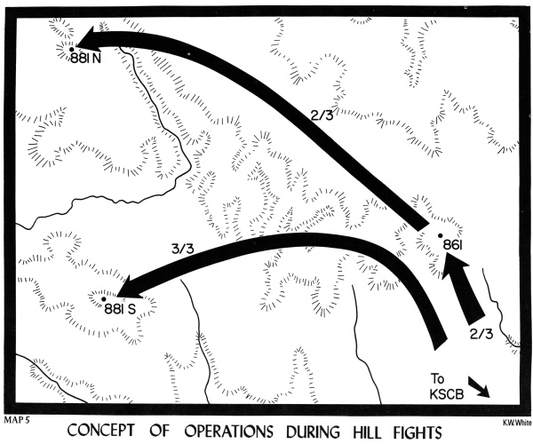 map 5 concept of operations during hill fights