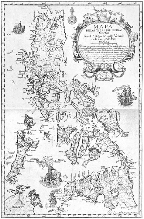Map of the Philippine Islands; photographic facsimile from original map in Murillo Velarde’s Historia de la provincia de Philipinas (Manila, 1749)
