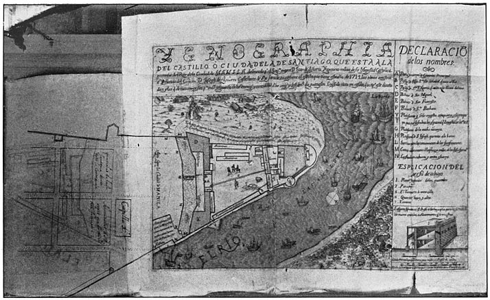 Plan of the citadel of Santiago at Manila