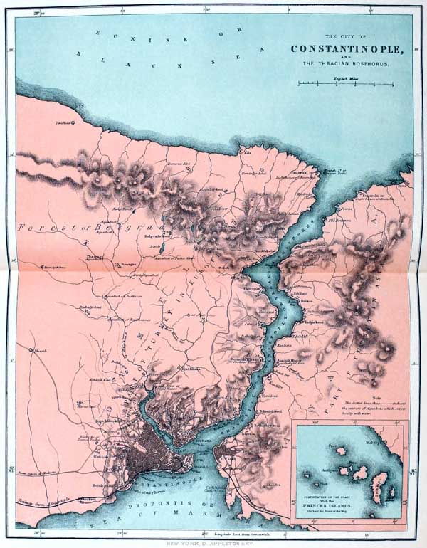 The earth and its inhabitants .. . Mean Temperature of Summer iiiiie  District Rheiufels on the left bank, and the inimical castles of the  "Cat" and the " Mouse " frown