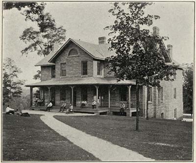 FIRST BUILDING AT THE COLONY