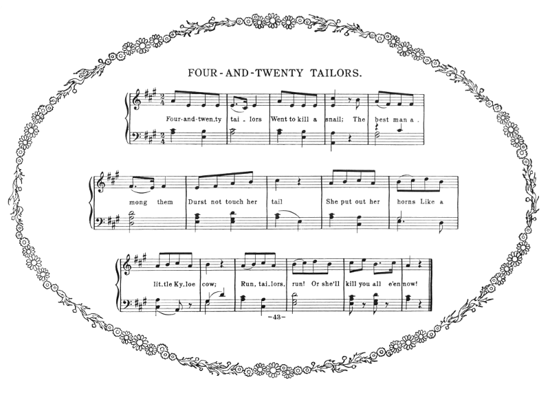 Music: Four-and-Twenty Tailors