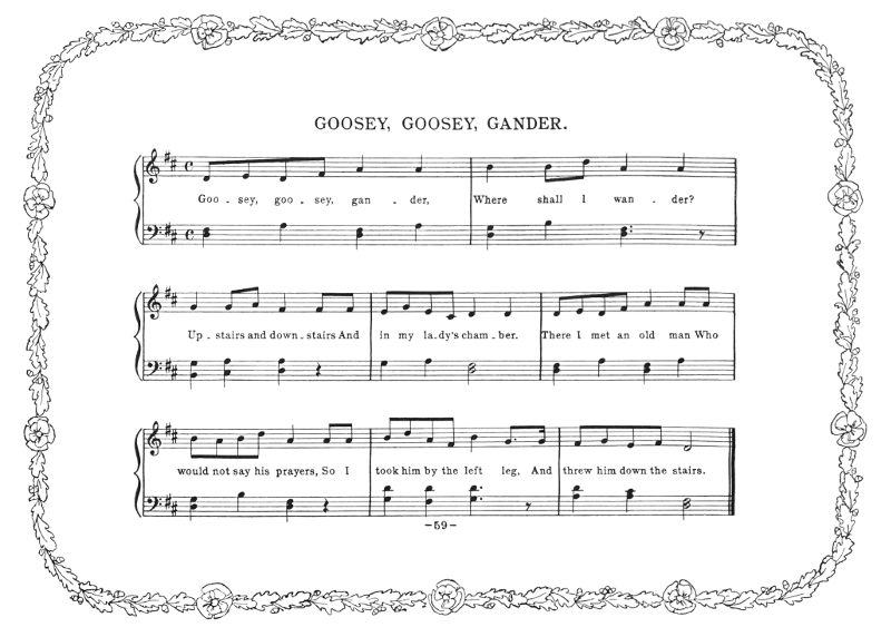 Music: Goosey Goosey Gander