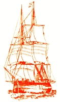 sailing ship page decoration