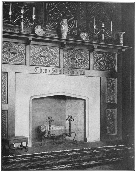 A DINING-ROOM FIREPLACE