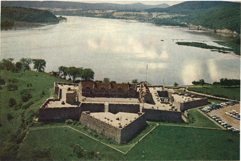 Built in 1755 by the French as Ft Carillon Fort Ticonderoga, New York  Postcard
