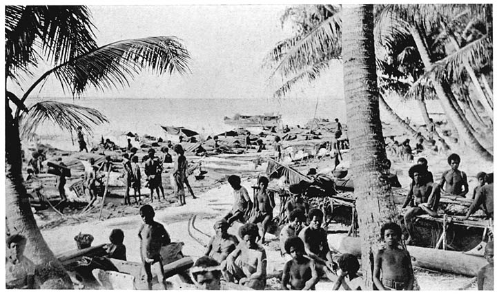 A Kula Gathering on the Beach of Sinaketa