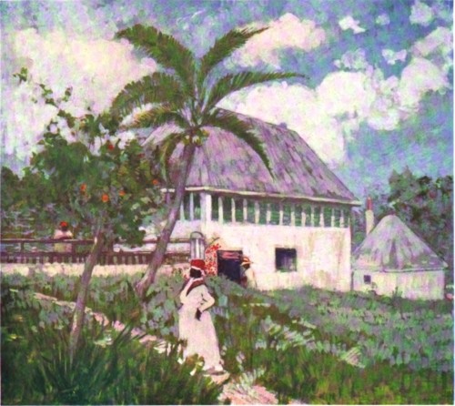 Image unavailable: A HOUSE NEAR THE BOG WALK, JAMAICA