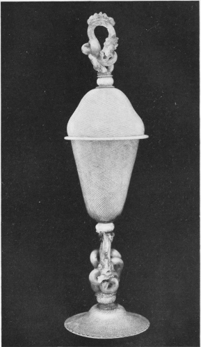 Image unavailable: Courtesy Metropolitan Museum of Art

16th Century Venetian Glass Covered Cup, Skillfully Restored by an
Expert Mender
