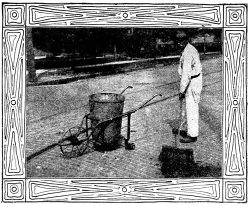 The Street Cleaner is a Safety-First Man because he protects our health by keeping the streets clean