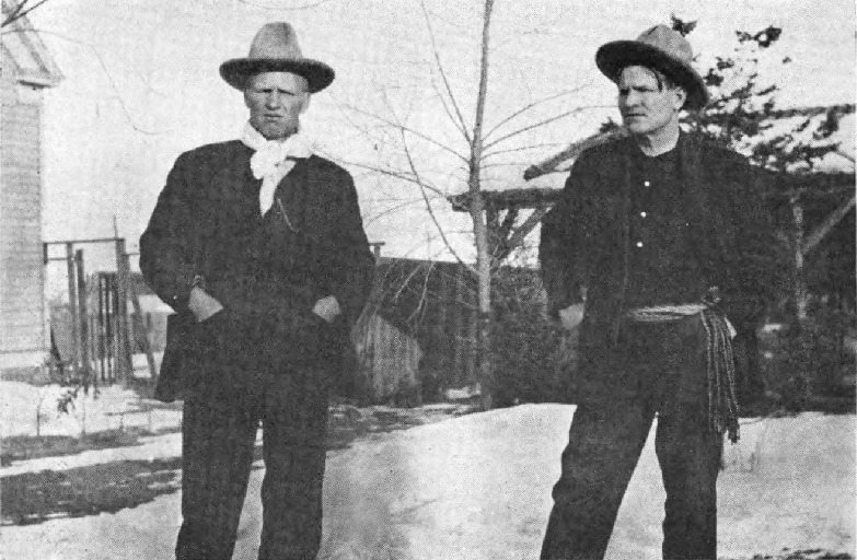 Con Price and Charlie Russell At Great Falls, Montana (1903)