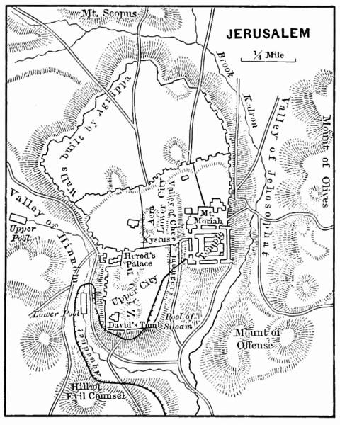 A map of Jerusalem