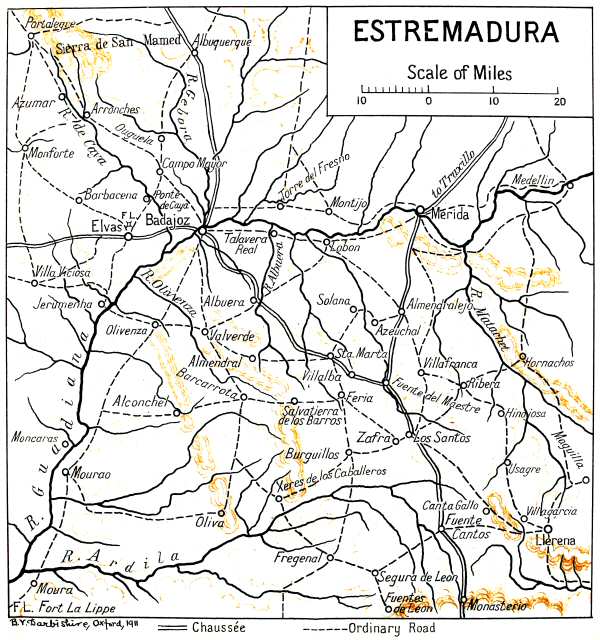 General Map of Estremadura