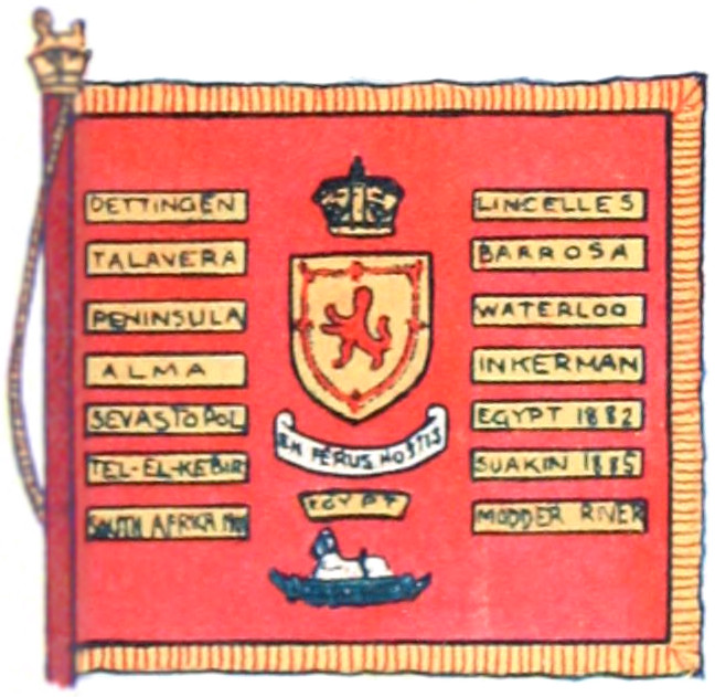 Scots guards 2nd battalion G company colours flag