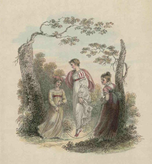 Illustration: Girls skipping rope