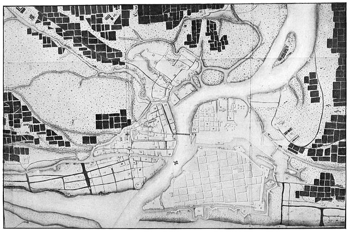 Plan of the present condition of Manila and its environs, drawn by the engineer Feliciano Márquez, 1767