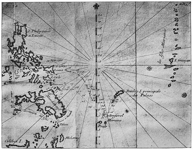 Map of the Philippine and Mariana Islands; from Lettres édifiantes (Paris, M. DCC. XV)