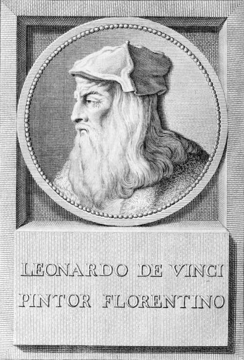 Medallón de Leonardo de Vinci