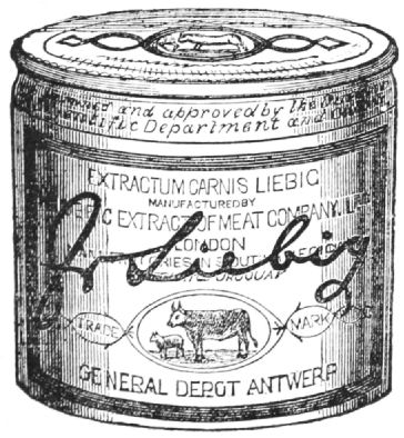 A tin of extract of meat