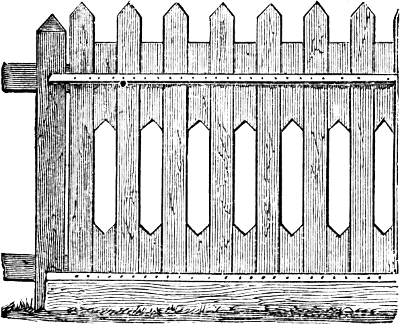 picket fence section