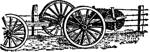 wagon holding spools of wire
