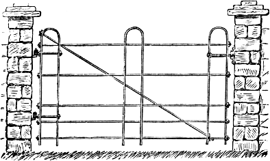 an iron gate