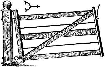 gate with hook and eye