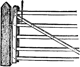 gate with latch lever
