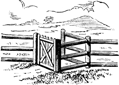 wooden wicket gate 